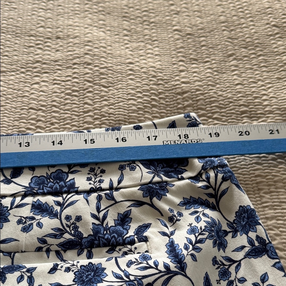 Talbots Blue Floral Women Pants - Picture 6 of 11